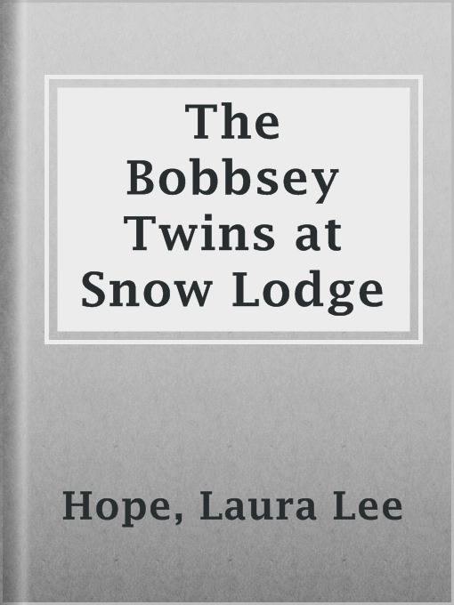 Cover image for The Bobbsey Twins at Snow Lodge